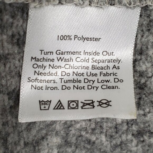 Eddie Bauer Womens XL Gray Henley Snap Button Fleece Lined Pullover Sweater - Picture 5 of 11